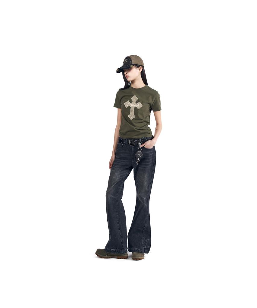 AAKAM Akm Cros2 Half Top (Khaki)