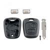 2 Buttons Car Remote Key Shell Car Key Case Key Replacement With 206 Blade And 2 Micro Switches Fit For Peugeot 106 206 306 406