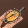 Malinga Jasper Handmade Copper Wire Wrap Tree Of Life Pendant 3.7" V1t68