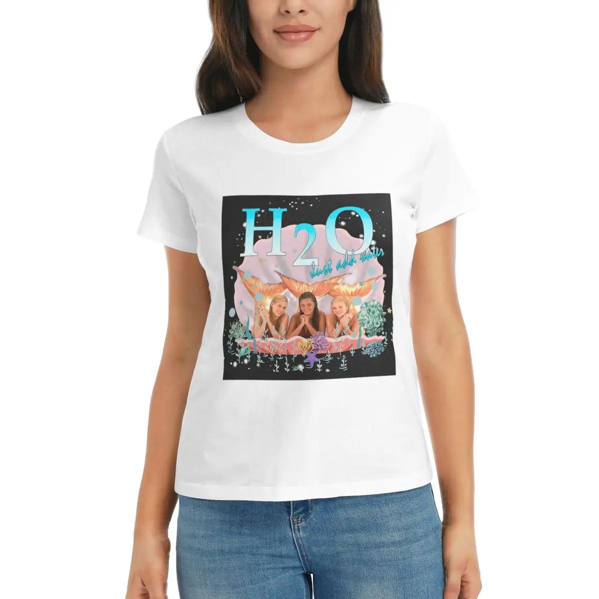 

Women TShirt H20 Just Add Water Movie Summer Short Sleeve Tees Crew Neck Cotton T Shirts Clothes Tops Streetwear S