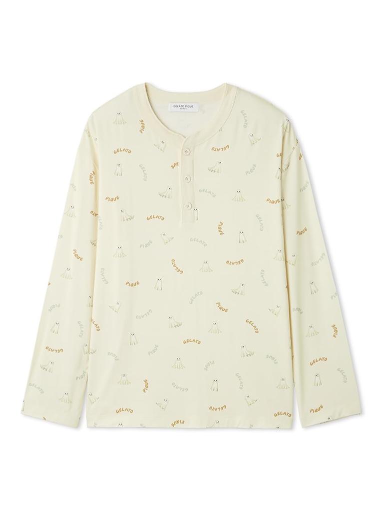 Gelato Pique HOMMETRICK GHOST Print Long PHCT254936CRML T-Shirt