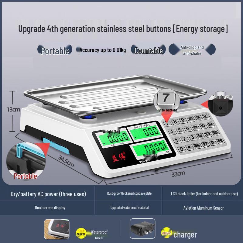 HengHao 4th Gen Commercial Handheld Electronic Scale (CN version)
