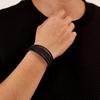 Multi Layer Leather Bracelet with Magnetic Clasp Fine String Bracelets Men Stainless Steel Funky Jewellery ALN25122864