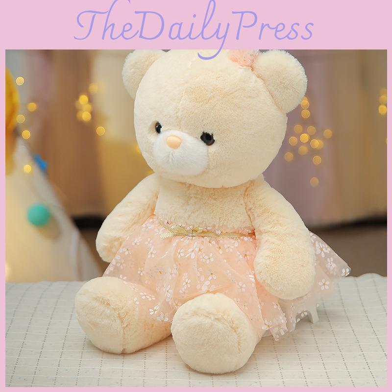 Teddy Stuffed Bear Toy For Girls With Pp Cotton Filling In Animal Shape Gift