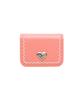 Lemasque Cookie Lock Compact Business Card Holder Coral