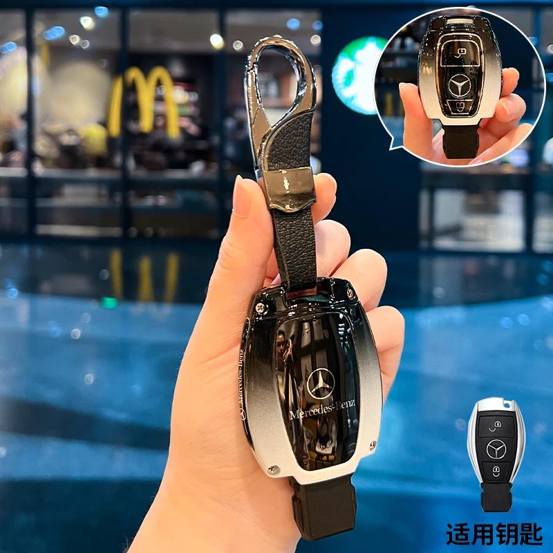 Car Key Case Replacement Cover 3buttons for Mercedes-Benz Key AMG MAYBACH 2016+ C-class E-class GLC300L E300l/E260/E350 A200 HO1