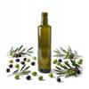 DORICA 750ml Bottiglia OLIVA per Olio d'Oliva, Liquori, Vino, Vetro Scuro 0,75l