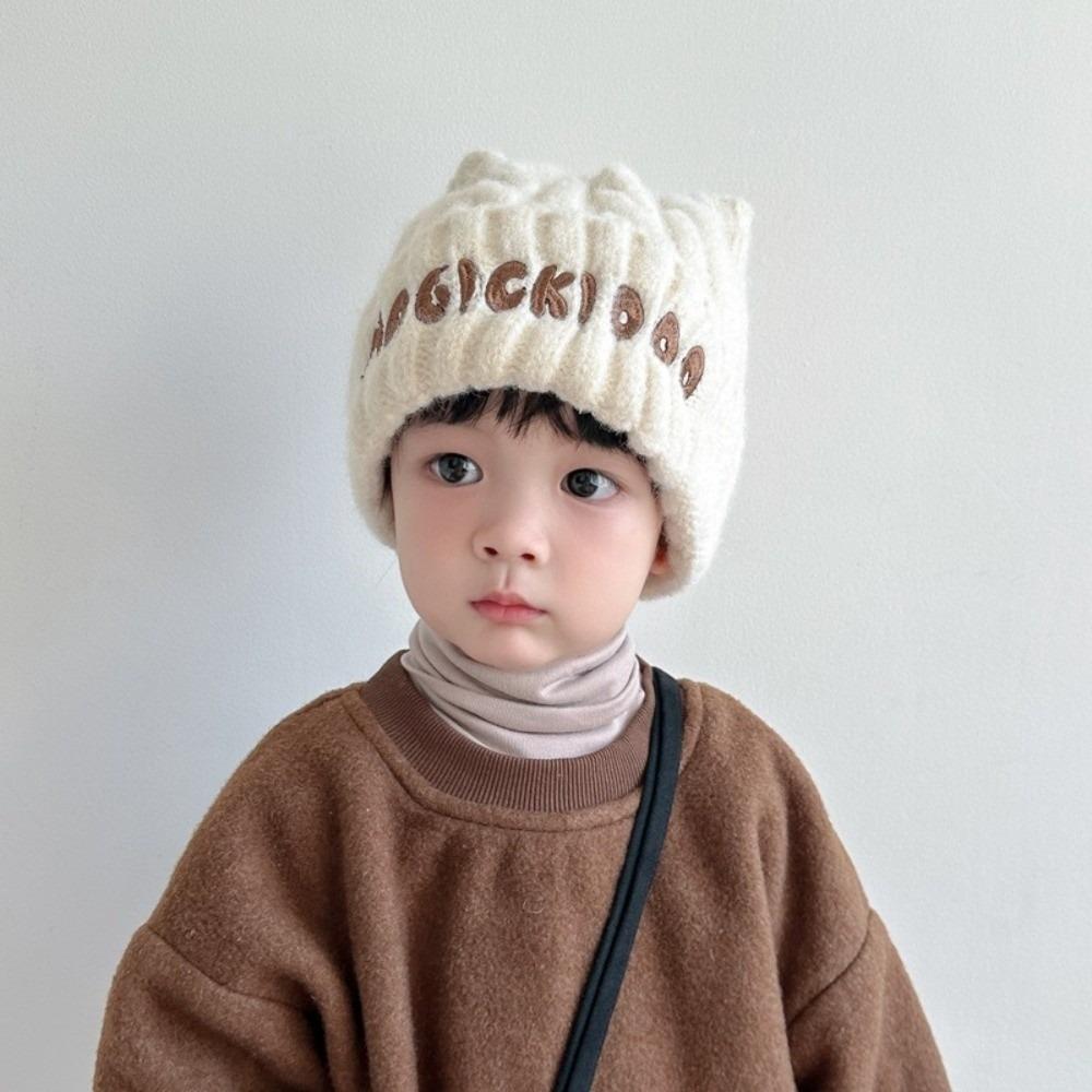 Coldproof Pullover Cap Warm Beanie Hat New Ear Protection Hat  Baby