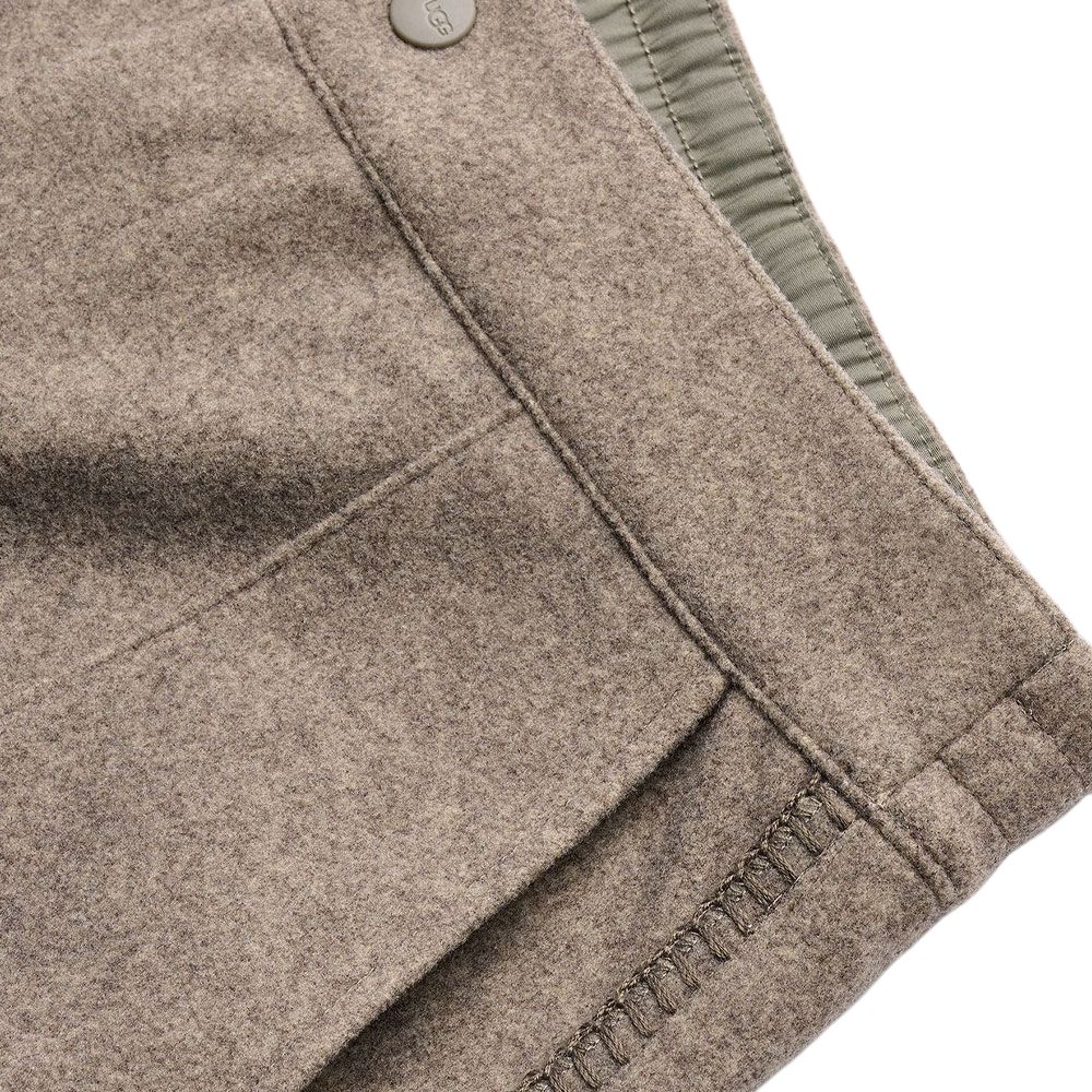UGG FW25 Knoflíkový boční kapsa Prošívané Dlouhé ležérní kalhoty Dámské kalhoty 1172214-GRHE