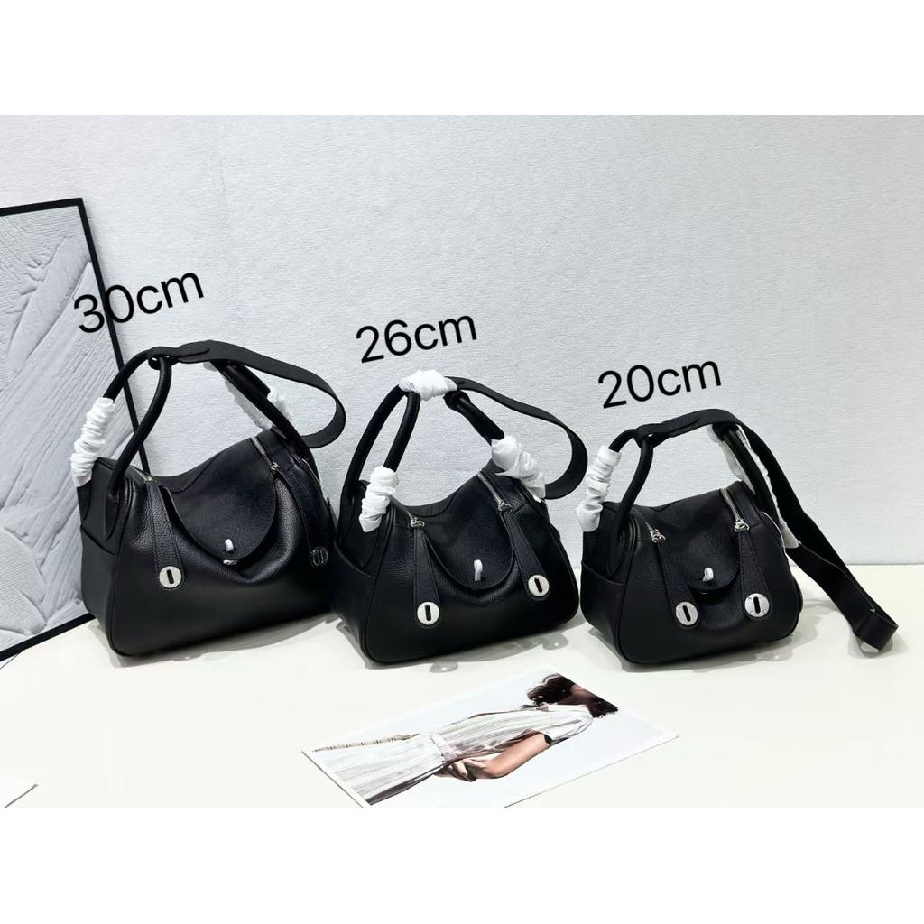 New leather pillow bag women's bag one-shoulder hand-held fashionable and versatile temperament mature woman bag