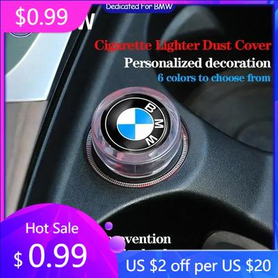2025 Hot Car Cigarette Lighter Cover DustProof Decoration Cap For M Performance E46 E60 E90 E39 E87 E36 E92 E70 E91 X3 X5 X1