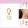 White Diamond Sophisticated Ghost Alloy Earrings Set Ideal For Occasions Special