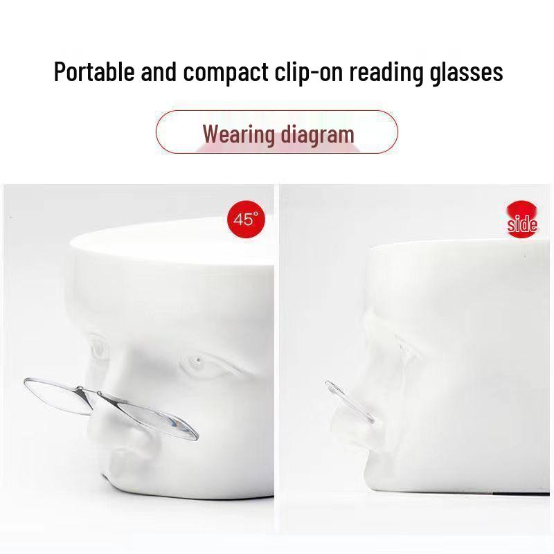 2024 Clip-On Foldable Reading Glasses Keychain for Men & Women