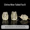 Natural Citrine Carving: Double Lotus, Nine-Tailed Fox, Rabbit, Gold-Swallowing Beast, Waking Lion - DIY Handmade Accessories