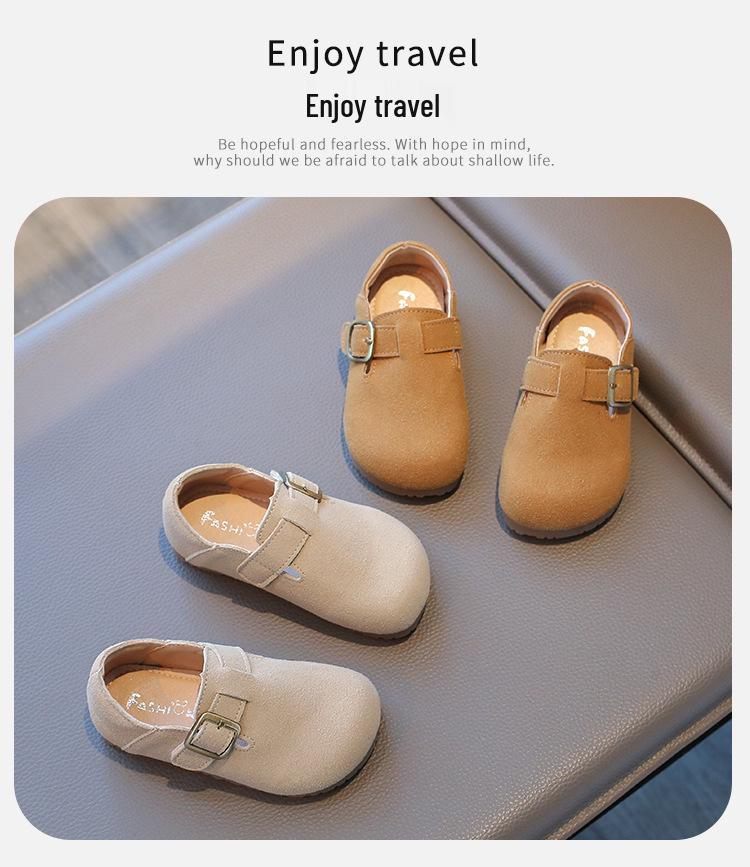 2025 New Kids Soft Sole Leather Loafers - Spring & Autumn Shoes for Boys & Girls