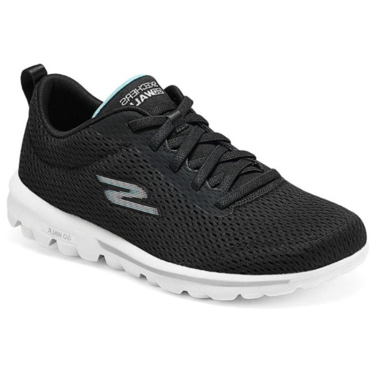 Skechers Go Walk Comfortable Versatile Low Top Casual Shoes Women sneakers Black 124985-BKAQ