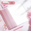 Gradient Water Drop A4 Transparent Pull-Rod Clip Folder - Thickened Document & Resume Organizer