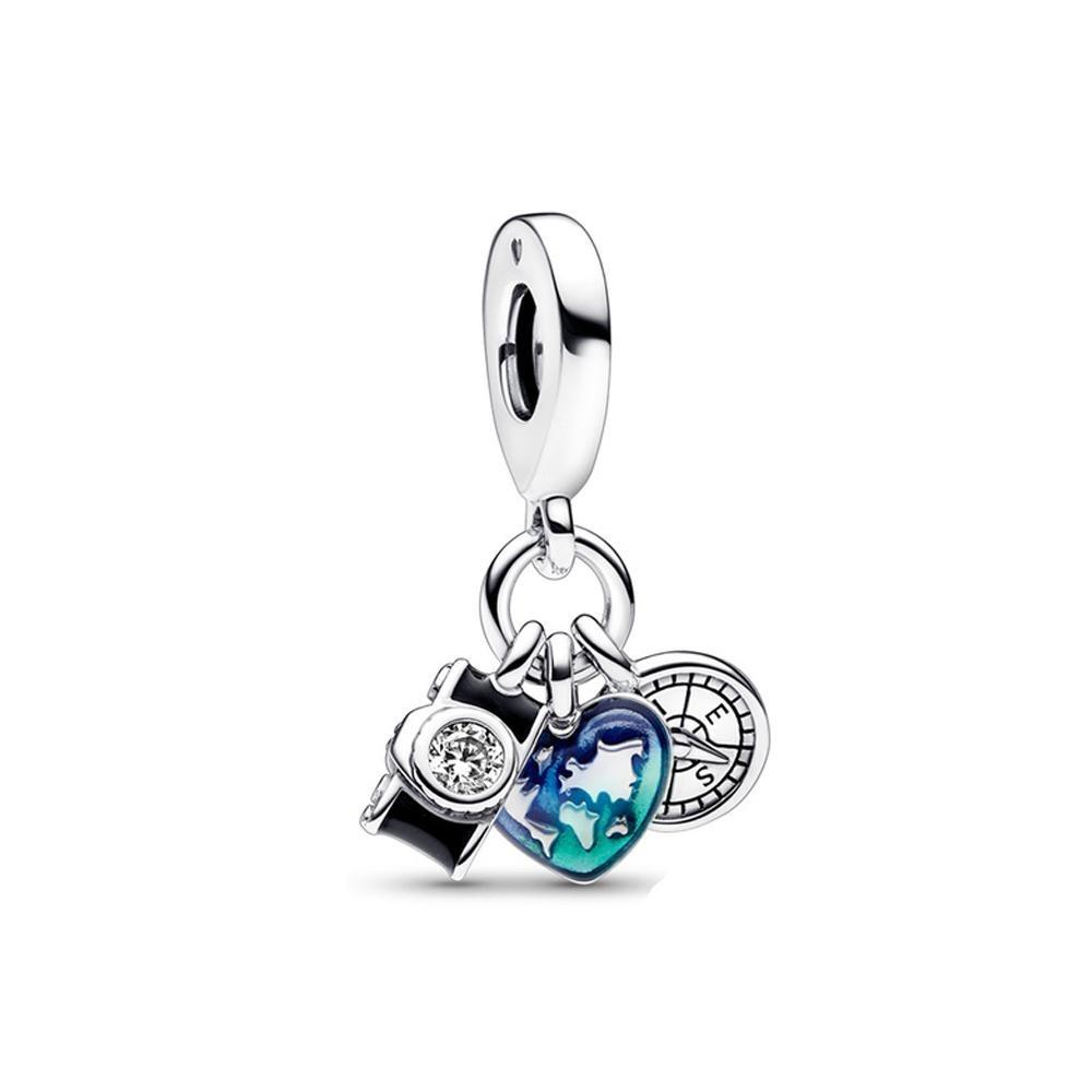 New 925 Silver Charm Fit Original Bracelet Accessories Women Jewelry Love Series Lock And Key