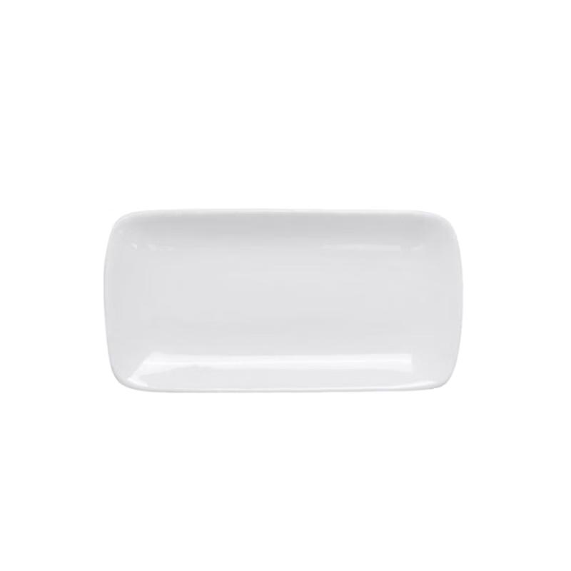 Rectangular White Ceramic Utility Tray