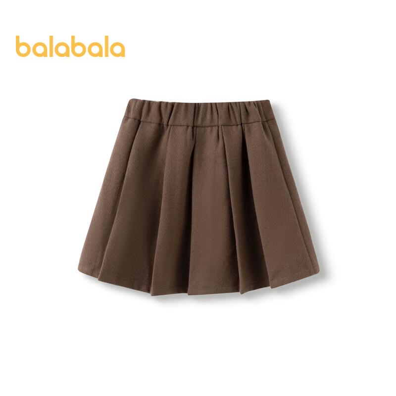 Balabala Girls  Autumn/Winter Plaid Pleated Skirt 160