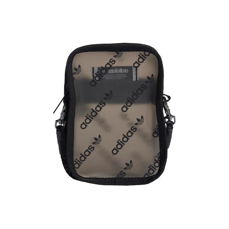 New Adidas Originals TPU Small Bag Shoulder Bag Unisex Black Transparent HS4998