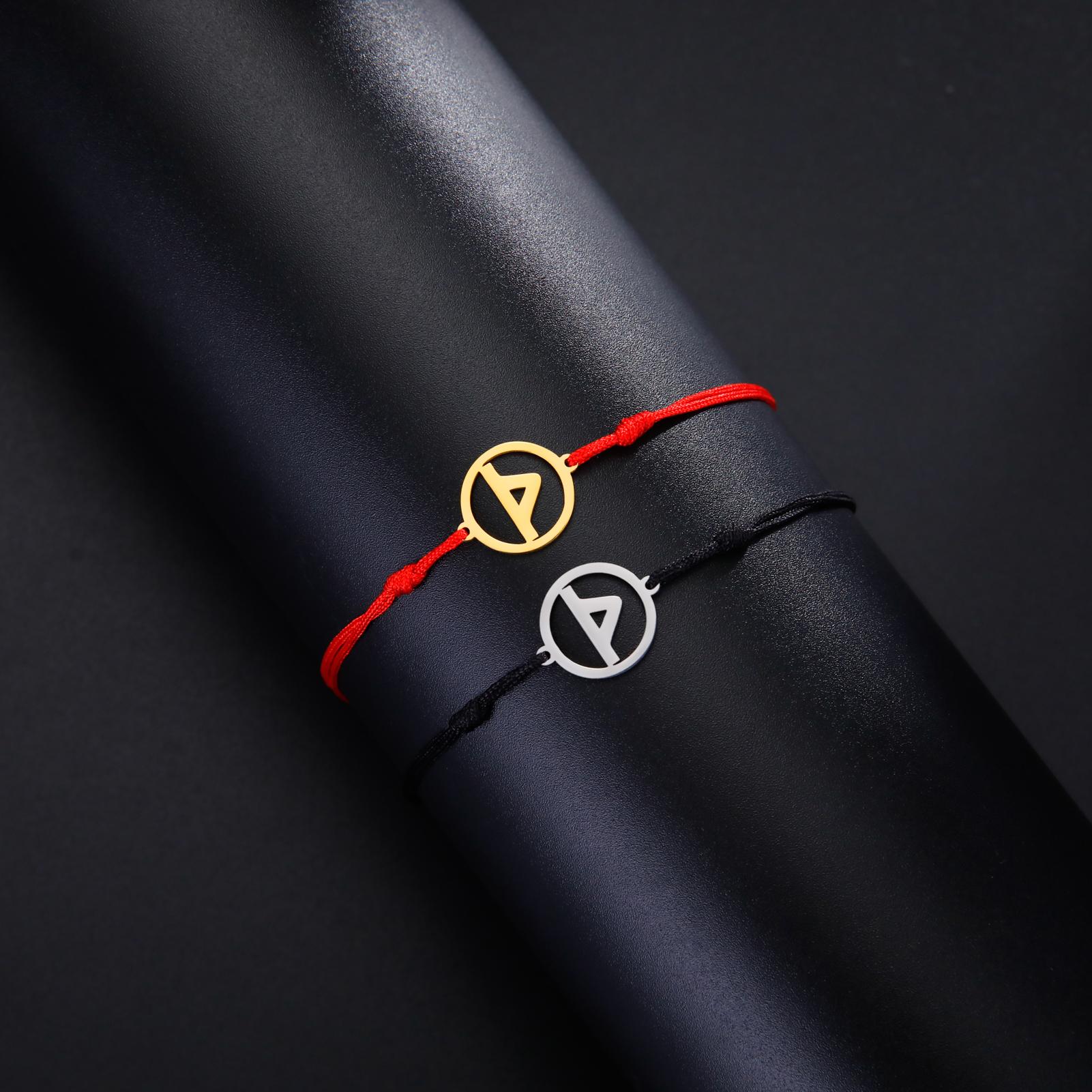 

LIKGREAT Vintage Norse Runes Bracelet for Women Men Stainless Steel Viking Jewelry Ancient Patron Saint Amulet Valentine s Day Black Rope