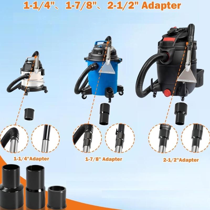 Wet Dry Vacuum Accessory Set Compact Design Suitable for Carpet Cleaning Upholstery Maintenance and Vehicle Detailing