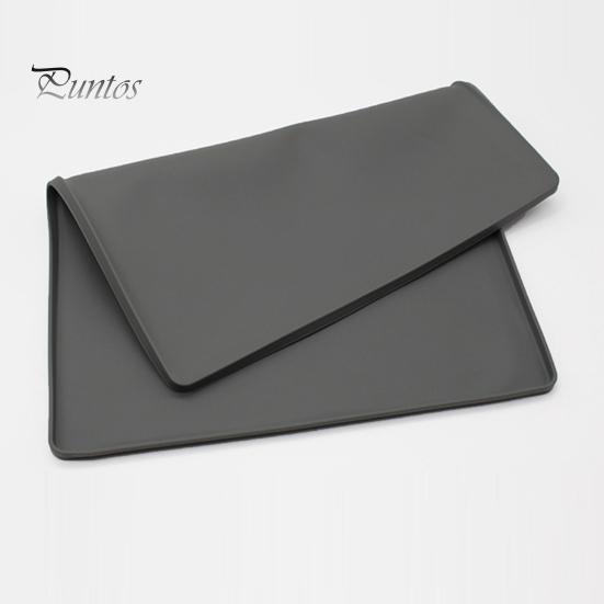 Tapete impermeável para comida de animais de estimação, grande tigela de silicone para animais de estimação com bordas elevadas, antiderrapante, jogo americano para alimentação de animais de estimação para cães, gatos e gatinhos