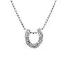 [KASHIMA] Sterling Silver 925 0.04ct Diamond Horseshoe Pendant Necklace