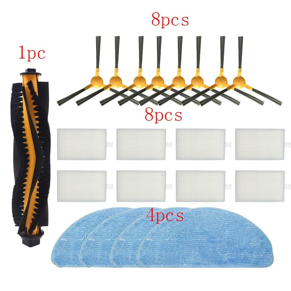 Vacuum Cleaners Parts Accessories for MOOSOO Robot RT30 RT40 RT50 R3 R4 Main Brush HEPA Filter Side Brush Kits Accessory Set