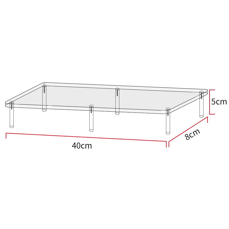 Clear 1-6 Tier Acrylic Display Stand for Funko Figures, Cupcake, Cosmetics, Perfume,Blind Box Display Riser Rack Dessert Shelf