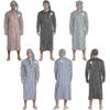 suitable for Men's Henley Sleep Shirt Nightgown Striped Big&Tall Long Sleeve Nightshirt with Night Hat-jcv