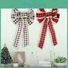 Stylish Christmas Plaid Bow In Three Colors Perfect For Tree Toppers And Gifts