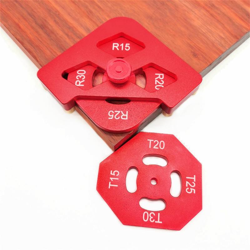 Quick Jig 2 Pcs Semi-Round Corner Radius Quick Jig R Angle Locator Aluminium Alloy Engraving R10 R15 R20 R30