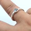 Blauer Topas Edelstein Handgefertigter Ring 925 Sterling Silber Schmuck Statement Ring Massiver Ring
