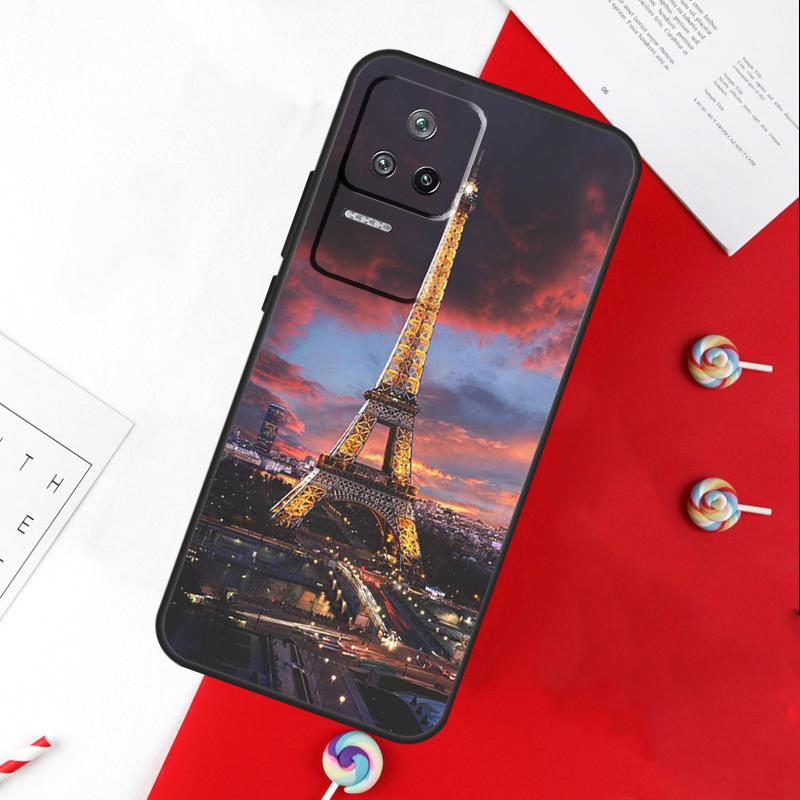 Love Paris Eiffel Tower France Cover For Xiaomi 15 Ultra 13 14 11T 12T 13T 14T Pro POCO X7 Pro X3 X5 X6 M6 F5 F6 Pro Case