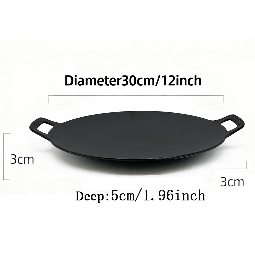 Korean Grill Pan with Nonstick 7-Layer Coating,11.8" /13.38" Aluminum BBQ Griddle for Induction, Gas Stove, Indoor and Outdoor