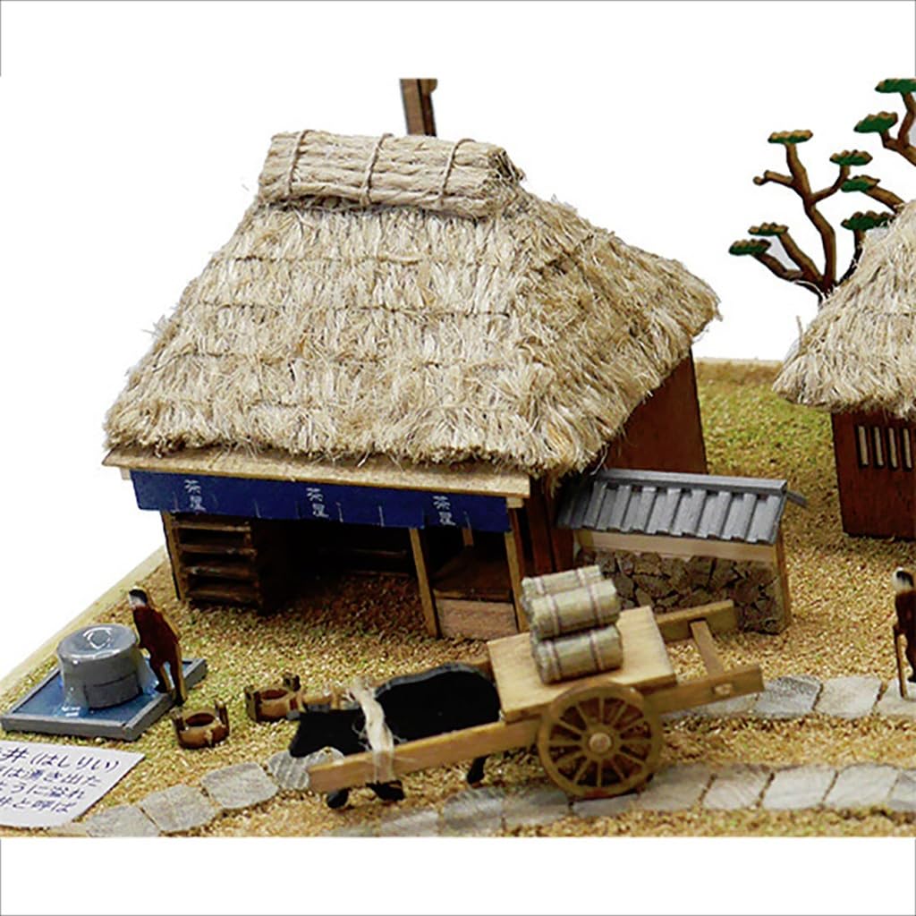 Woody Stations of the Wooden Model Assembly Kit Joe Fifty-three Tokaido Otsu-shuku (Diorama)