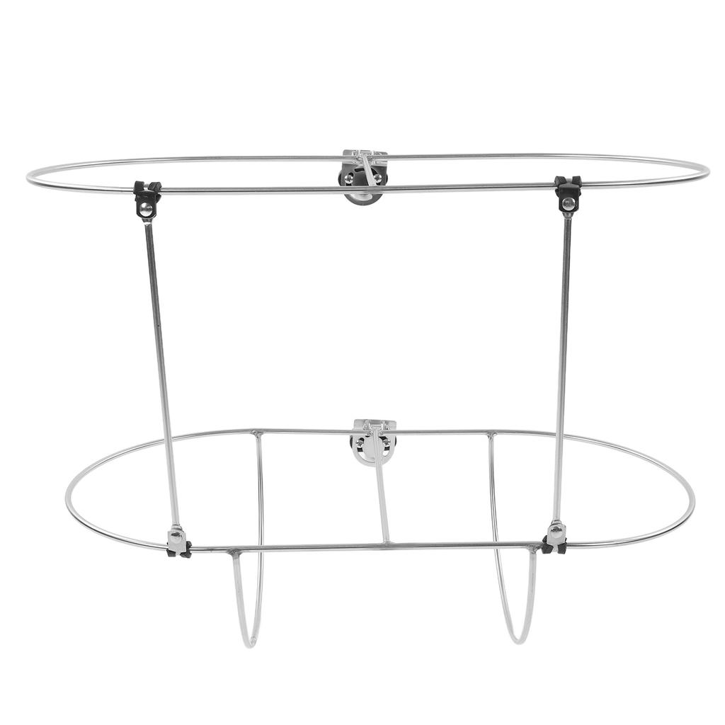 Klappbarer Bootsfenderhalter Rack 304 Edelstahl Doppel-Fenderhalter für 7 8in bis 1in Reling Marine Yacht
