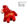 Cheval Apporte la Richesse Poupée en Peluche Coton PP Doux Zodiaque pour l'Année du Cheval 2026 Cadeau Mignon Porte-Bonheur pour Enfants Collectionneurs