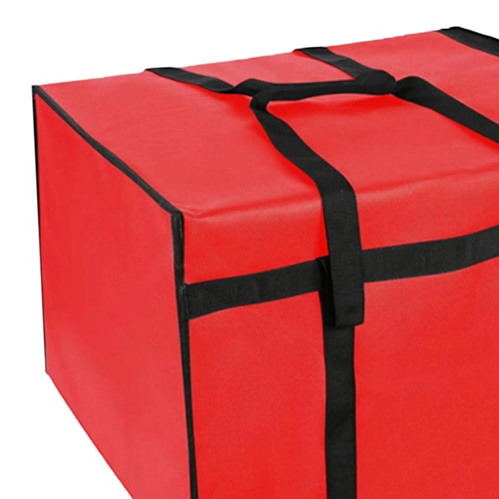 Dual Zippers Pizza Carrier Bag Fully Insulated Food Delivery Bag  Travel Picnic