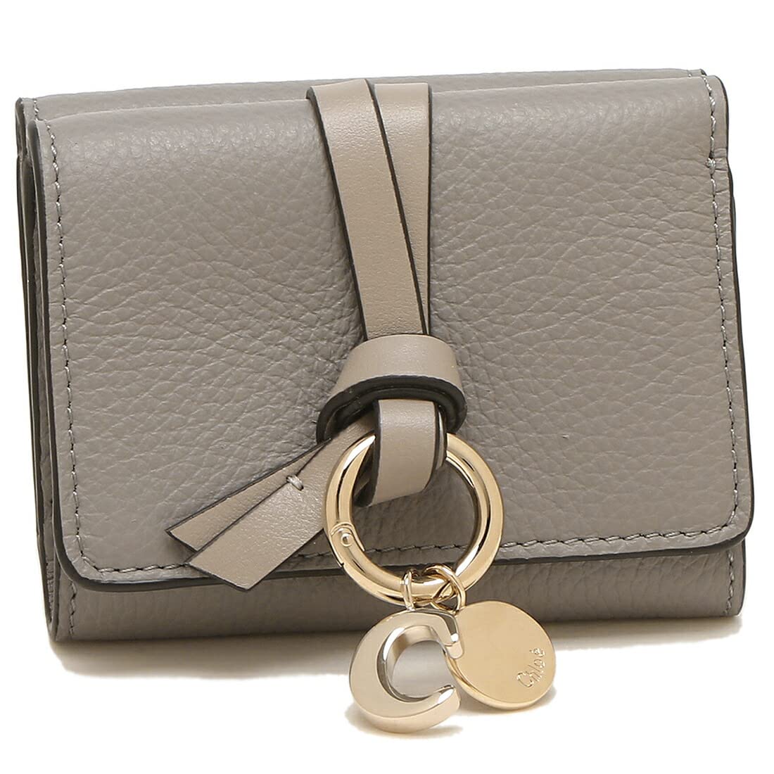 

Chloe Alphabet Mini CHC21WP946F57 053 Tri-fold Wallet, Gray, Women s, [Used]