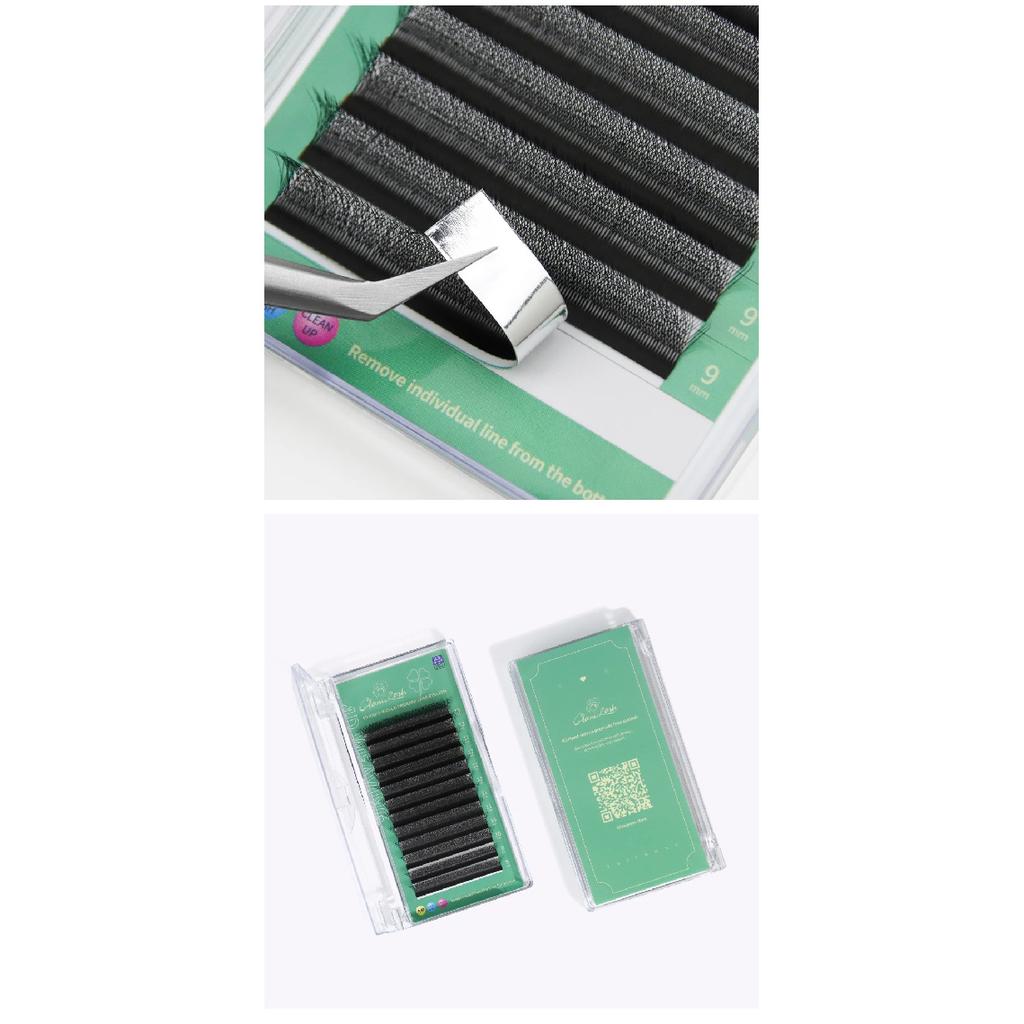 GLAMLASH 4D5D W Shaped Eyelash Extension Premade Volume Fans W Style Lashes Faux Mink Soft Easy Faning Natural Lashes