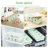 2 Pcs Silicone Freezer Tray 2/4 Grids Ice Cube Mold Set with Lids Soup Freezer Container Mold Ice Cube Trays for Soup Meal Prep