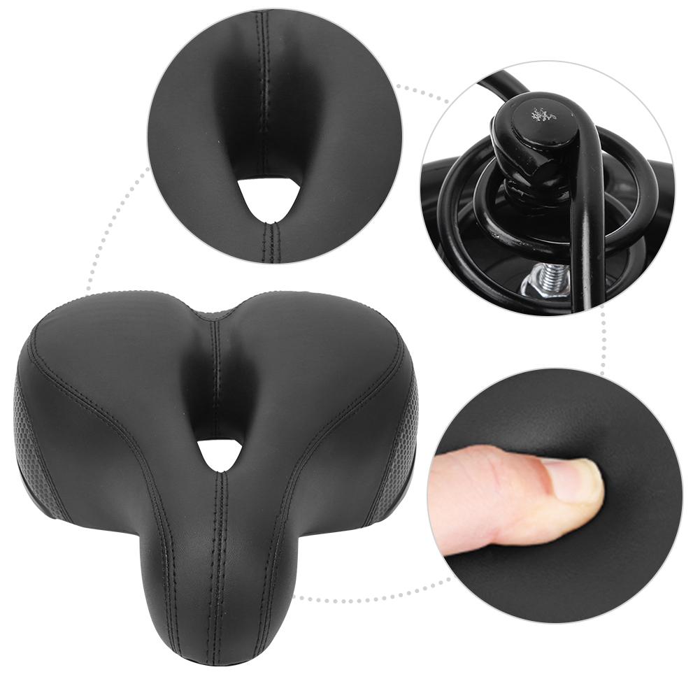 Soft Bike Seat Cushion Waterproof Comfortable Bicycle Saddle Replacement with Rain Cover