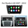 Android 13 Wireless CarPlay Auto Car Radio For Mazda 6 GH 2007-2012 Multimedia 4G WIFI GPS Navigation Touch Screen Stereo