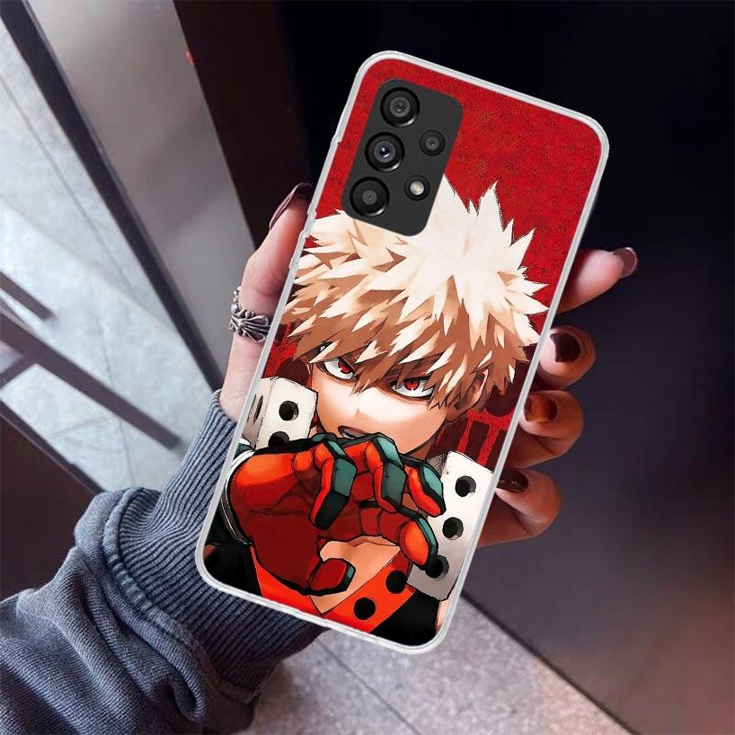 Bakugou Katsuki MHA My Hero Phone Case For Samsung Galaxy A17 A57 A37 A16 A26 A36 A56 A15 A25 A35 A55 A14 A13 A54 A53 A34 A24 A3