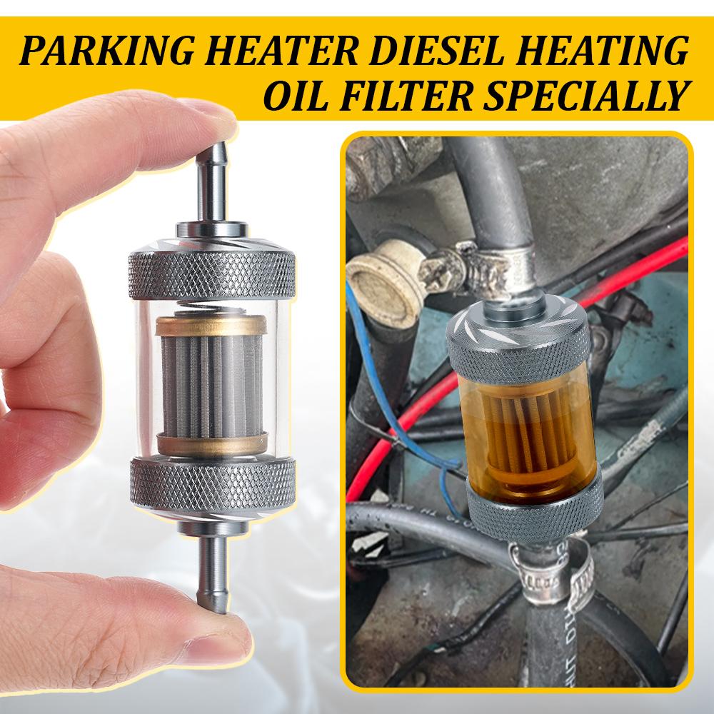 Universal Air Diesel Heater Fuel Oil Water Filter Separator Part Metal for Webasto Truck RV Motorhome Car Airtornic Heaters