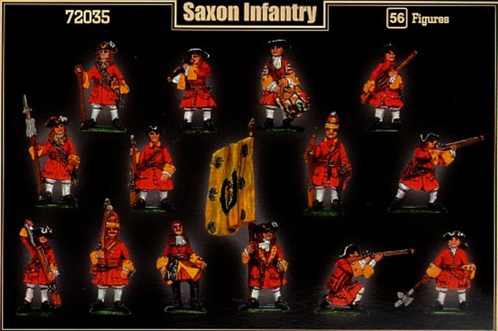 Mars Figures 1/72 Scale Plastic Model Kit ORM72035: Northern War German Saxon Infantry vs. Sweden, 17th Century, 14 Poses, 56 Figures