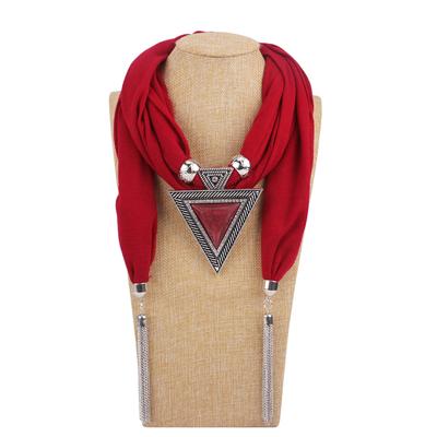 Perline meravigliose, sciarpa ad anello circolare, accessori per sciarpe da donna, collana, sciarpa in stile etnico